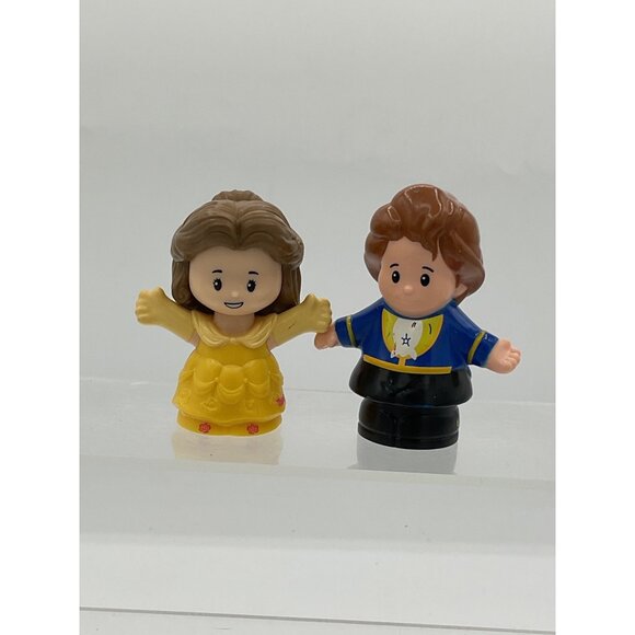 Fisher Price Little People Disney Princess Belle Prince Adam Beauty and The Beas - Picture 1 of 4